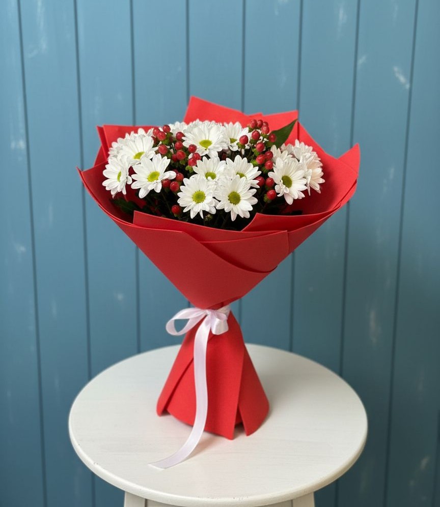 Букет цветов из: Хризантемы в Алагире