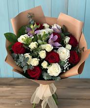 Букет цветов из:  Розы и Альстромерии в Алагире