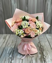 Букет цветов из:  Гвоздики, Розы и Хризантемы в Алагире