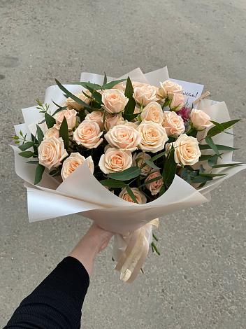 Букет Кремовые розы Латте в Алагире